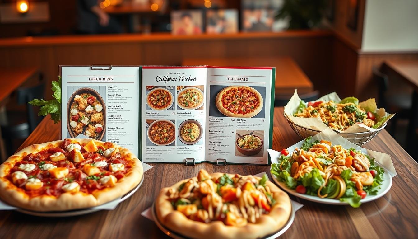 california pizza kitchen lunch menu